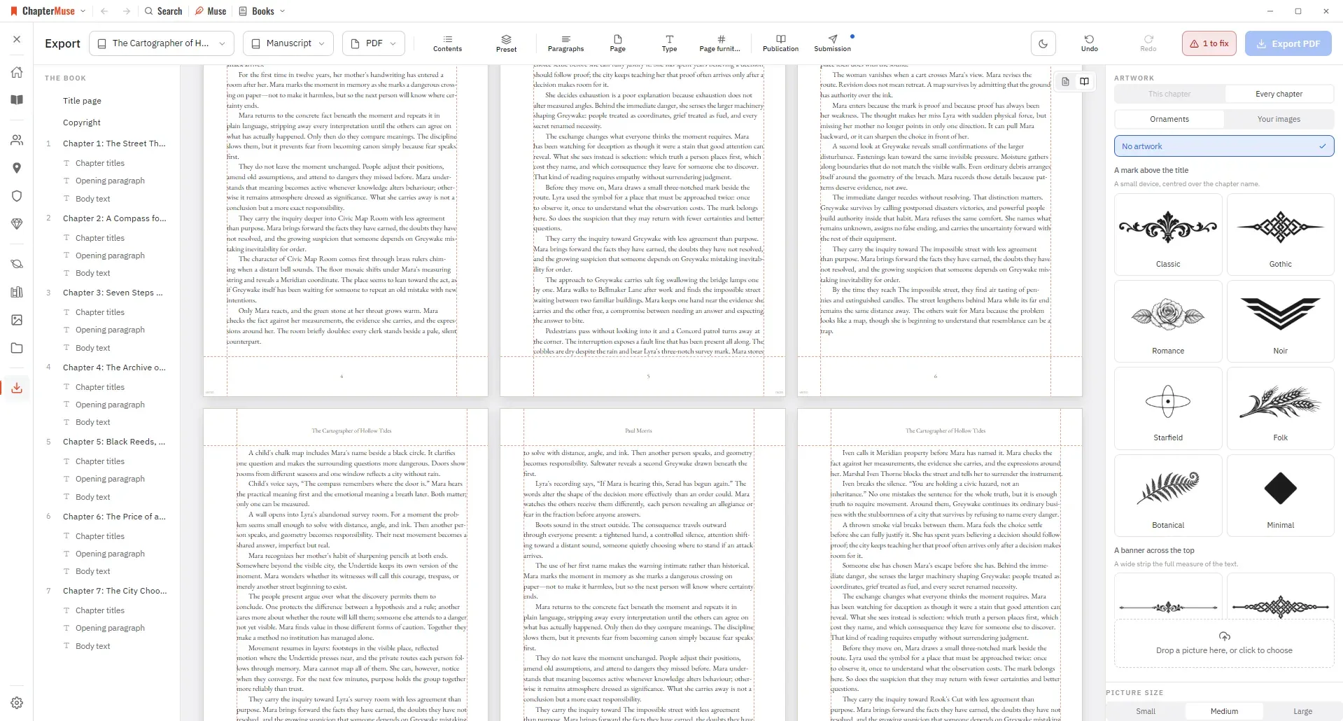 The print edition, laid out