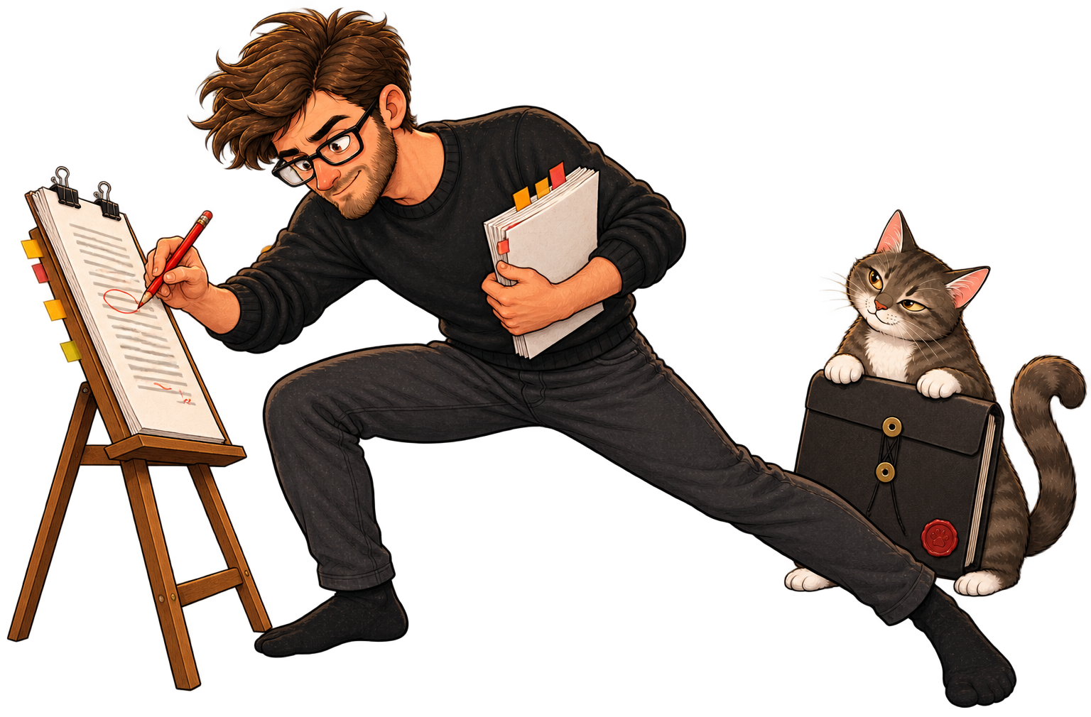 Calvin makes one deliberate revision while Muse guards the protected starting copy